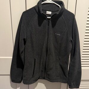 Columbia Charcoal Full-Zip Fleece Jacket